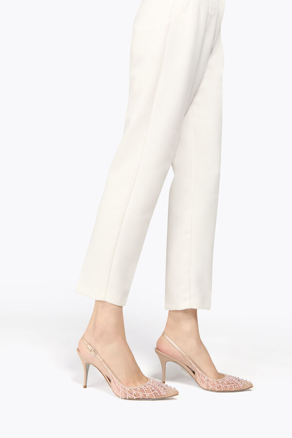 gioiello bella rosa cipria slingback 80 rene caovilla