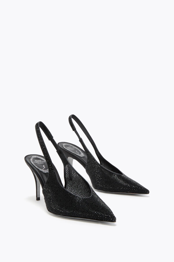 gioiello jinny nero slingback 80 rene caovilla