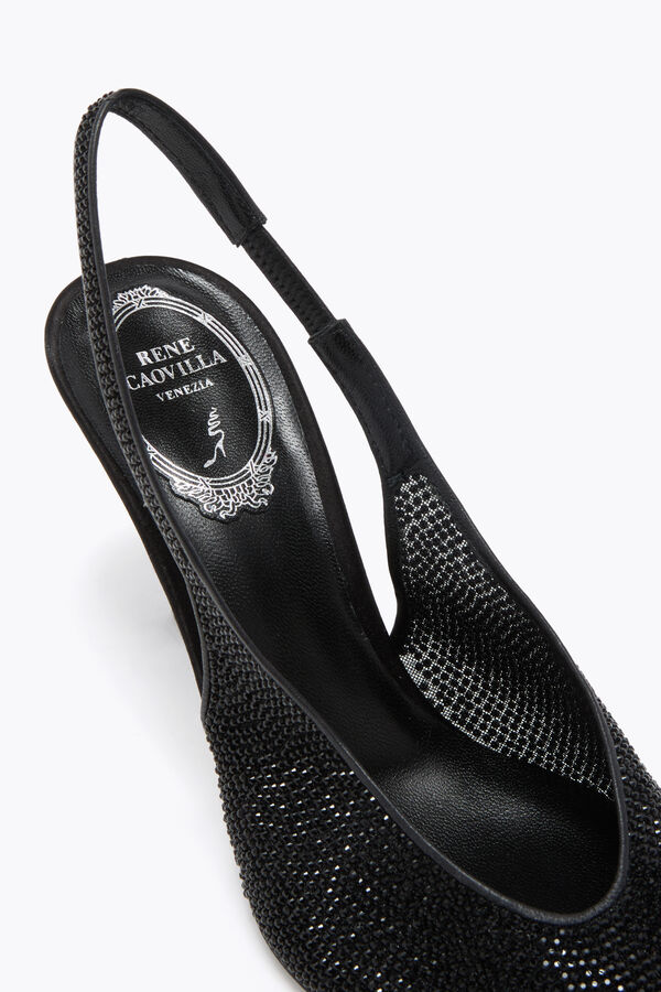 gioiello jinny nero slingback 80 rene caovilla