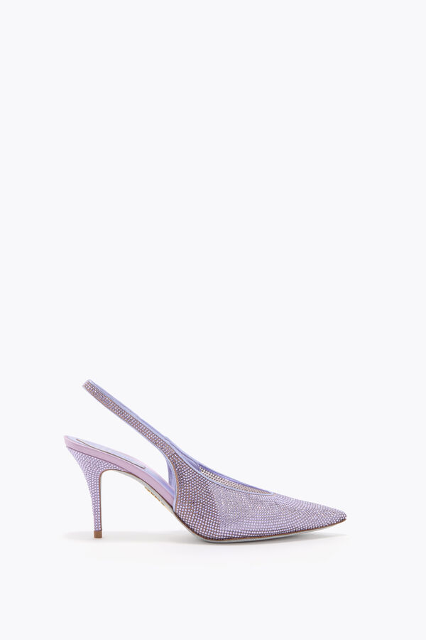 gioiello jinny metallizzato viola slingback 80 rene caovilla