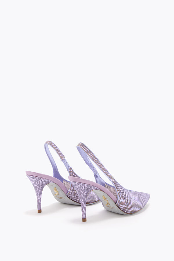 gioiello jinny metallizzato viola slingback 80 rene caovilla