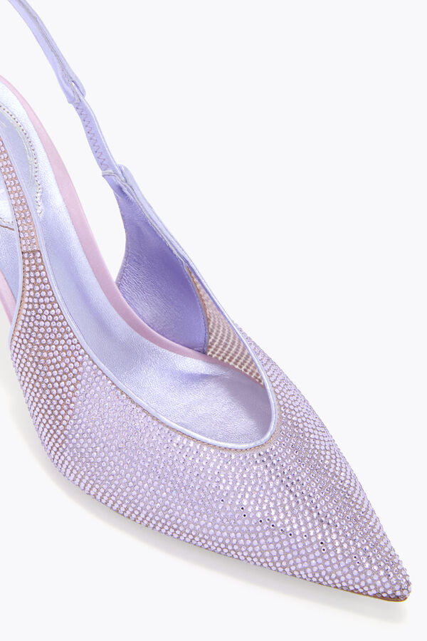 gioiello jinny metallizzato viola slingback 80 rene caovilla