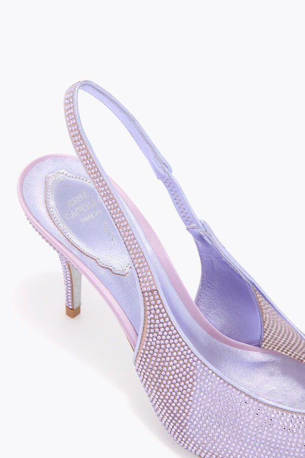 gioiello jinny metallizzato viola slingback 80 rene caovilla