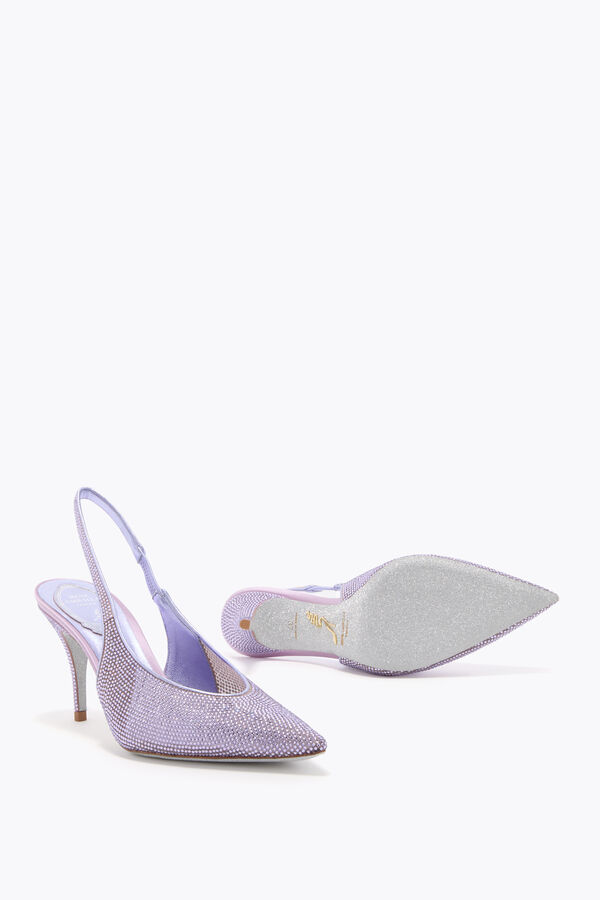 gioiello jinny metallizzato viola slingback 80 rene caovilla