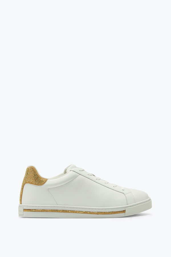 gioiello xtra cristallo bianco-oro sneaker 15 rene caovilla