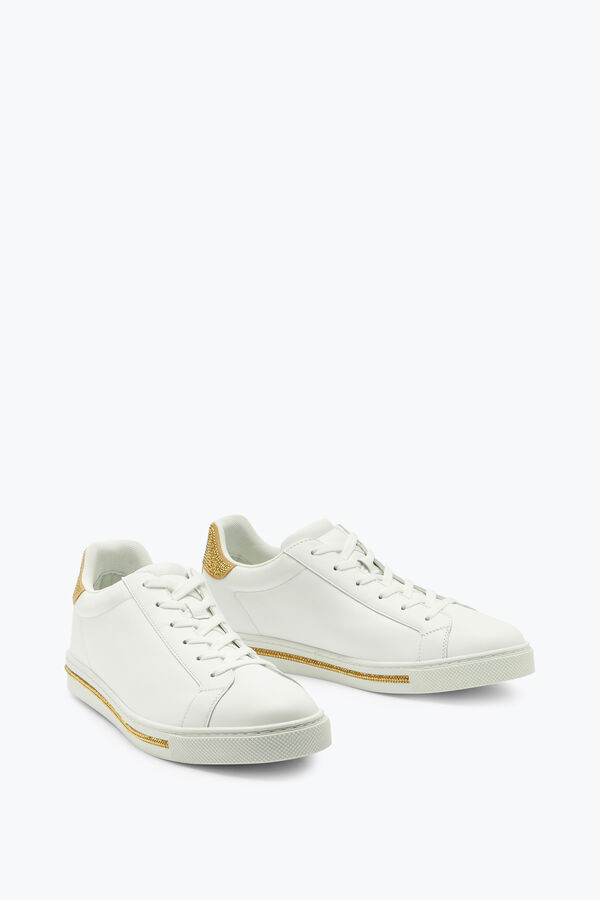 gioiello xtra cristallo bianco-oro sneaker 15 rene caovilla