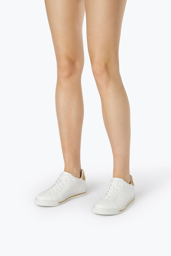 gioiello xtra cristallo bianco-oro sneaker 15 rene caovilla