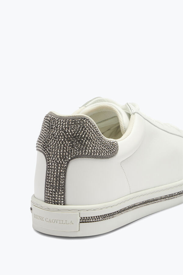 gioiello xtra cristallo bianco argento sneakers 15 rene caovilla