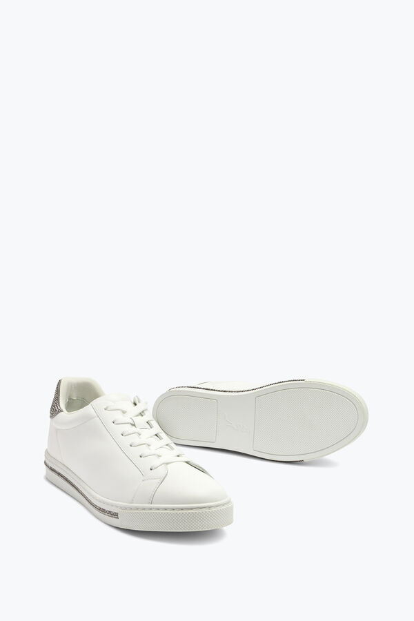 gioiello xtra cristallo bianco argento sneakers 15 rene caovilla