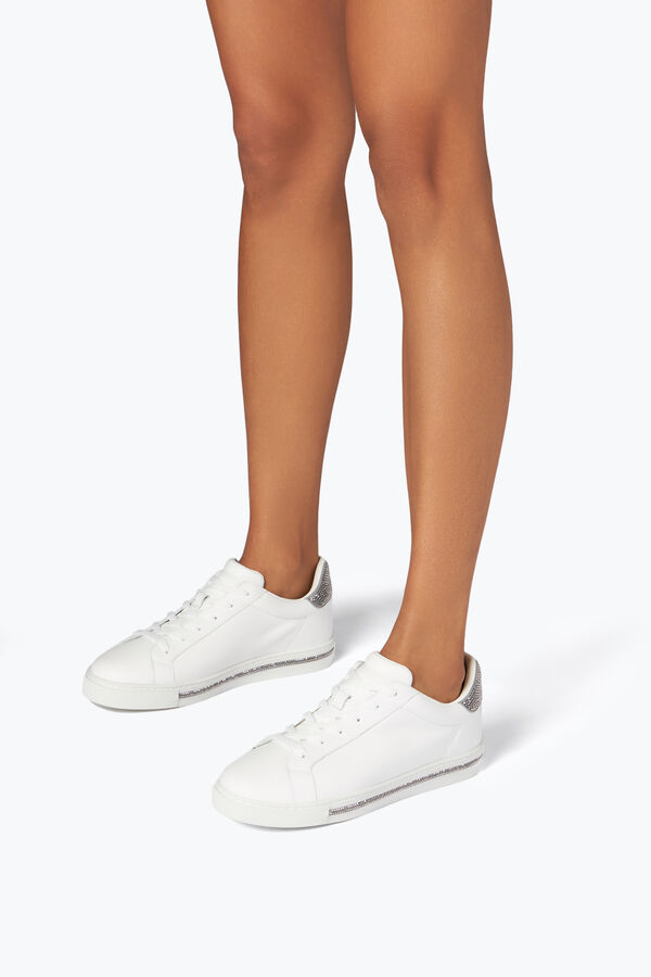 gioiello xtra cristallo bianco argento sneakers 15 rene caovilla