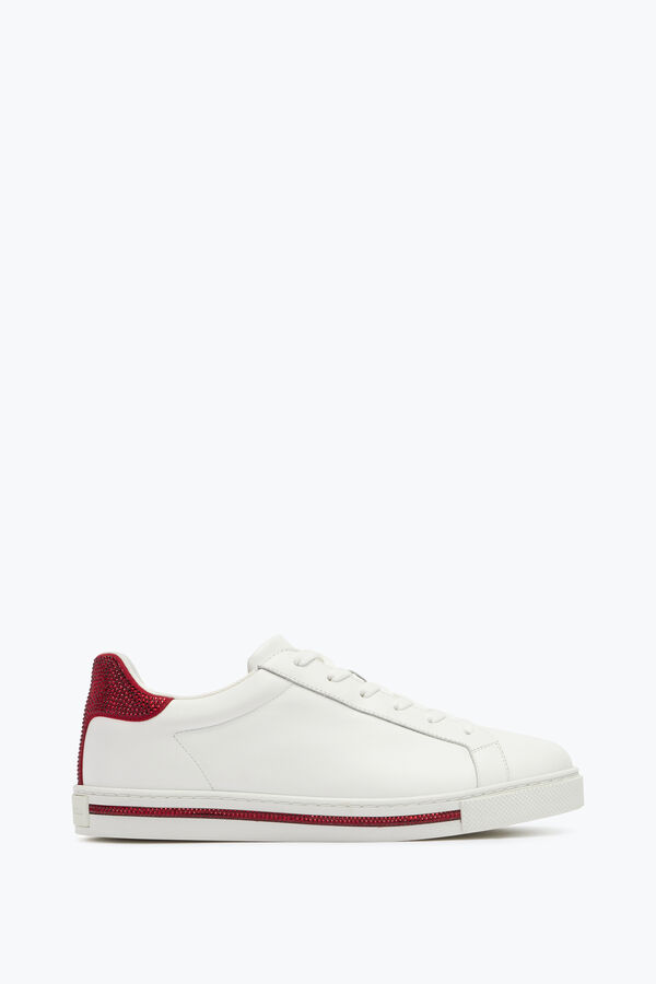 gioiello xtra cristallo bianco-rosso sneaker 15 rene caovilla