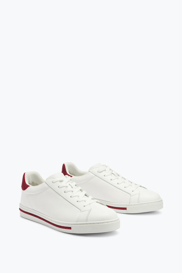 gioiello xtra cristallo bianco-rosso sneaker 15 rene caovilla