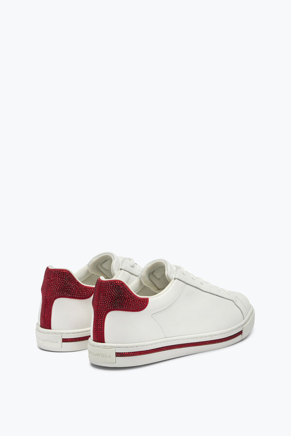 gioiello xtra cristallo bianco-rosso sneaker 15 rene caovilla